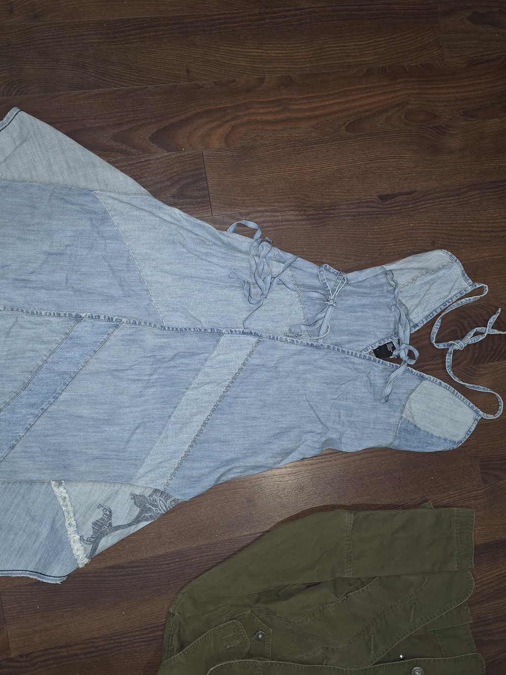 Diesel Light Blue Patchwork Denim Women’s Overalls
